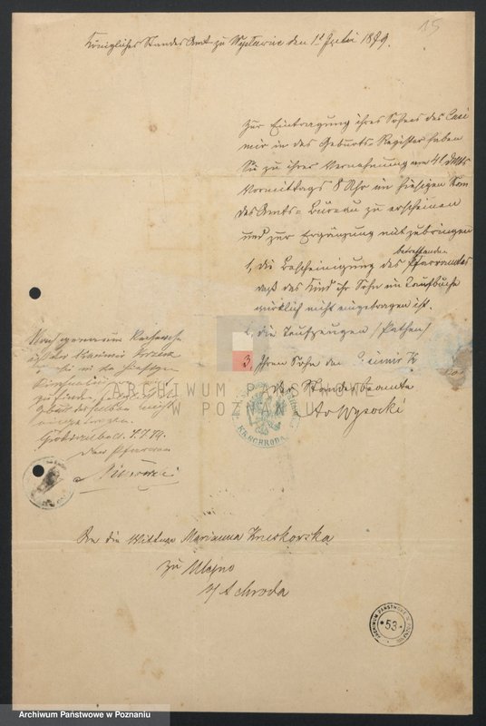 image.from.unit.number "Acta betreffend der Sammel Akten für schriftliche Gesuche oder Requisitionen um Ertheilung von Auszügen aus den Sterbe-Registern"
