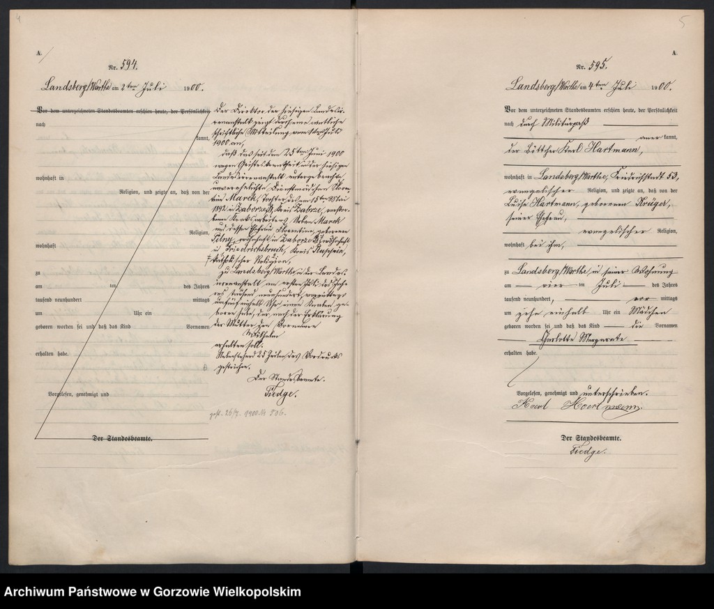 Obraz 6 z jednostki "Geburts Register"