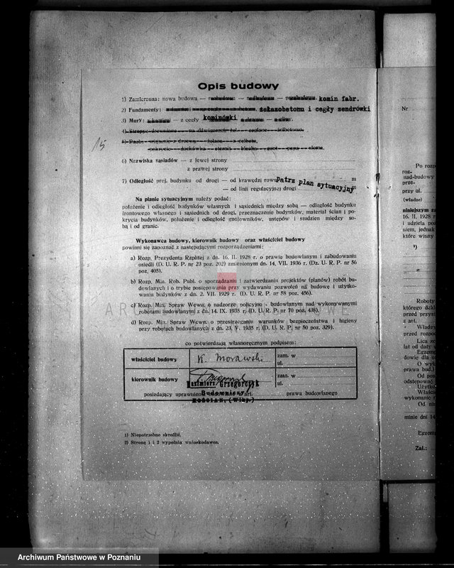 Obraz 19 z jednostki "Budowa gorzelni w maj. Jurkowo, pow. kościański, własność Kajetan Morawski"