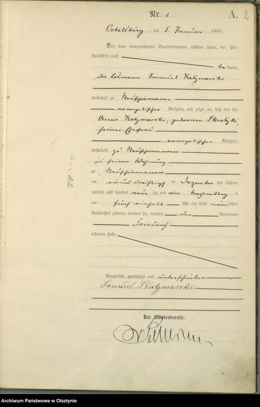 image.from.unit.number "Geburts-Haupt-Register Nr 1 - 95"