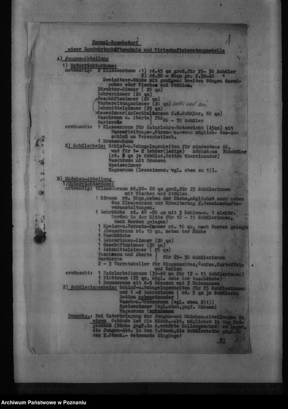 Obraz 5 z jednostki "Buten für die Bauschule, die Meisterschule in Posen, Landwirtschaftsschule in Turek, Textilschule in Litzmannstadt, Schniederinnenschule in Posen"
