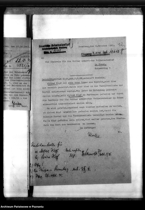 Obraz 16 z jednostki "Alfred u. Brusw Kipf, Mocheln, Kreis Bromberg (Bydgoszcz)"