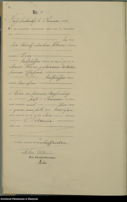 image.from.unit.number "Geburts-Haupt-Register Nr 1 - 106"