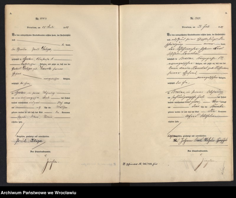 image.from.unit.number "Geburts-Haupt-Register Breslau I 1902 Band 6"