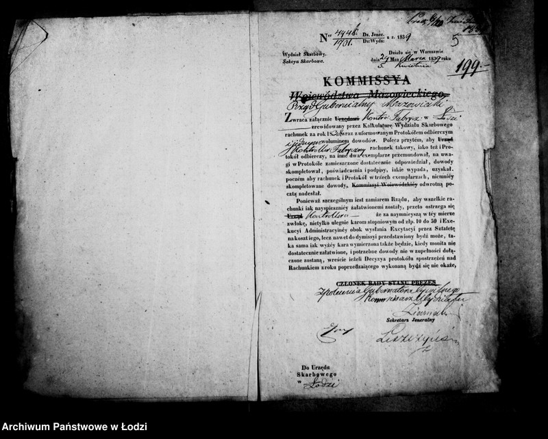 Obraz 9 z jednostki "Akta tyczące się rachunków rocznych za lata 1840"