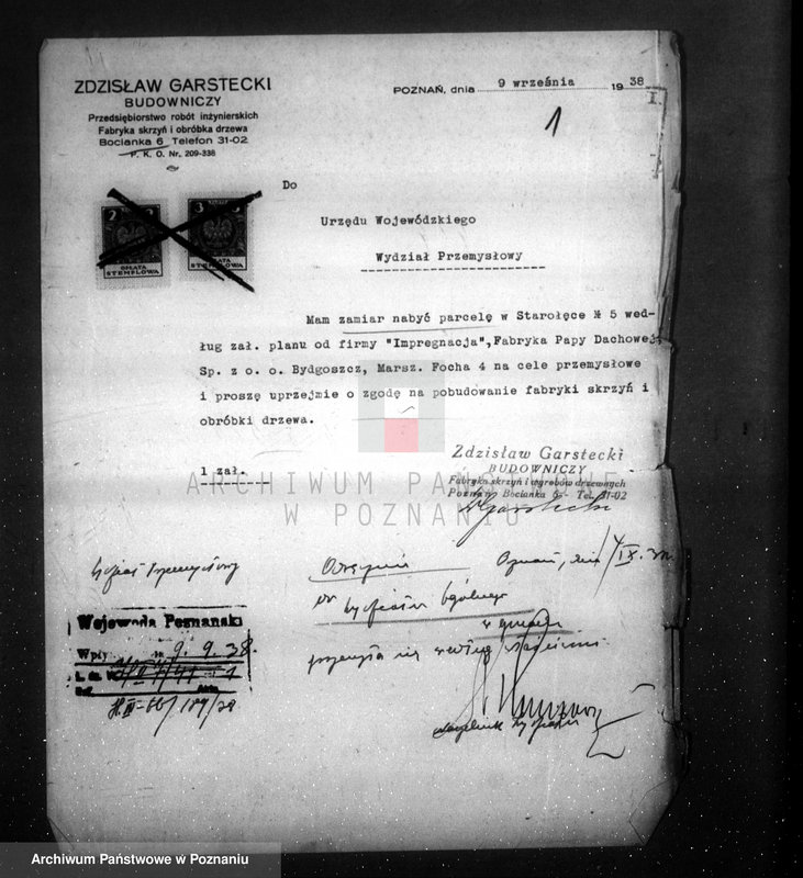 image.from.unit.number "/Projekt budowy fabryki skrzyń w Starołęce własność Z. Garstecki/"