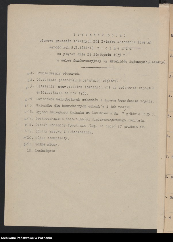 image.from.unit.number "Zebranie Zarządu, odprawy prezesów, zaproszenia [Związku Weteranów Powstań Narodowych Rzeczypospolitej Polski]"