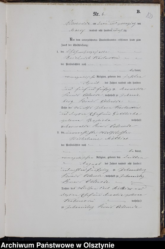 image.from.unit.number "Heiraths-Neben-Register Nr 1 - 28"