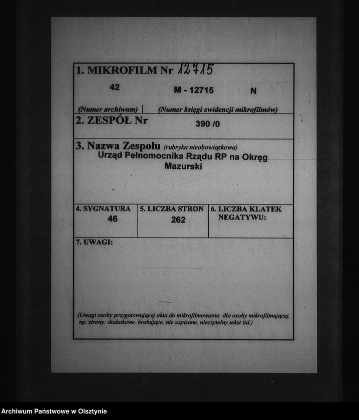 Obraz 2 z jednostki "Sprawozdania miesięczne Starostwa pow. Giżycko"