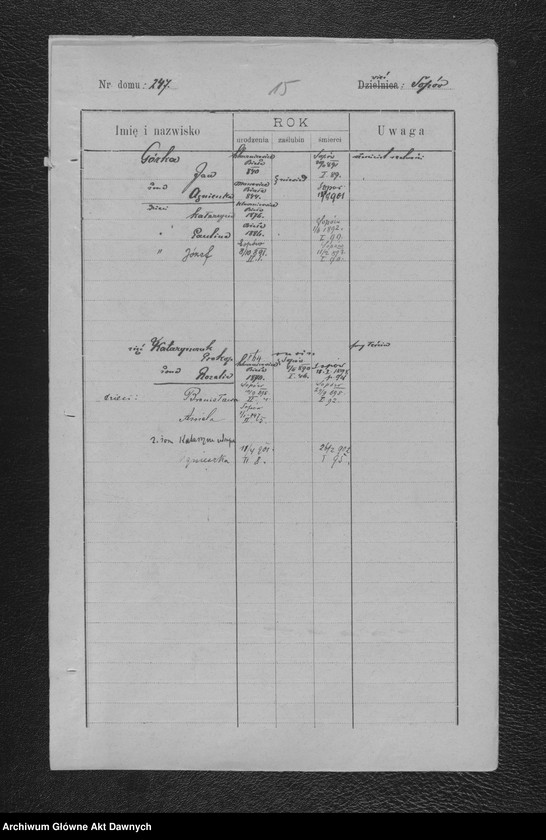 Obraz 18 z jednostki "Parafia: Kołomyja. Dekanat: Kołomyja. Spis imienny parafian pro pago Sopów. [Spis imienny parafian dla wsi Sopów]."