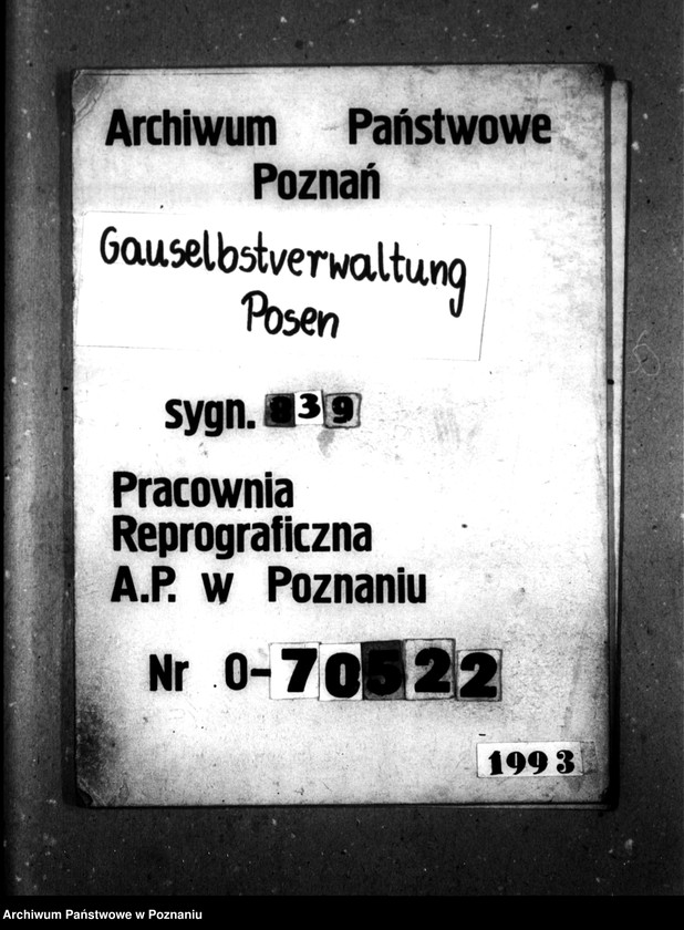 Obraz 1 z jednostki "Verein zur Fürsorge für vorschulpflichtinge Kinder, Wreschen, Schulstrasse 9."