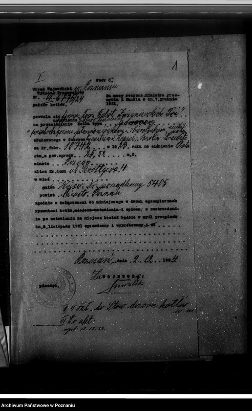 Obraz 5 z jednostki "Towarzystwo robót inżynieryjnych "Tri" w Poznaniu nr woj. 5405"