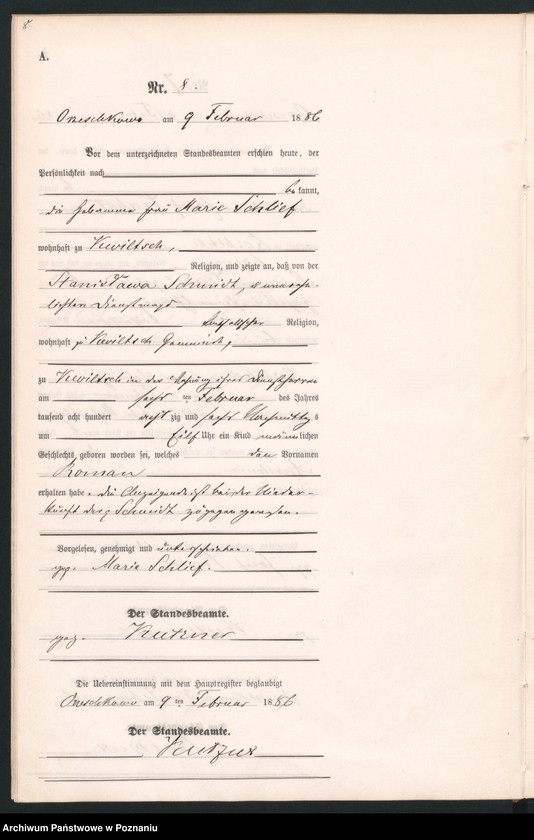 Obraz 11 z jednostki "Księga urodzeń"