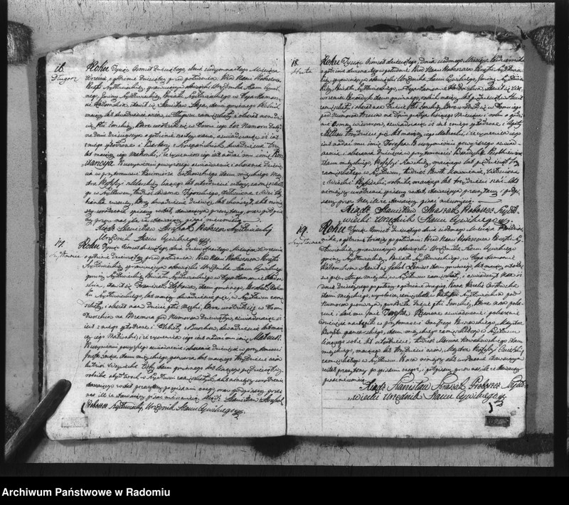 image.from.unit.number "Akta urzędnika stanu cywilnego gminy Szydłowiec z roku 1810"