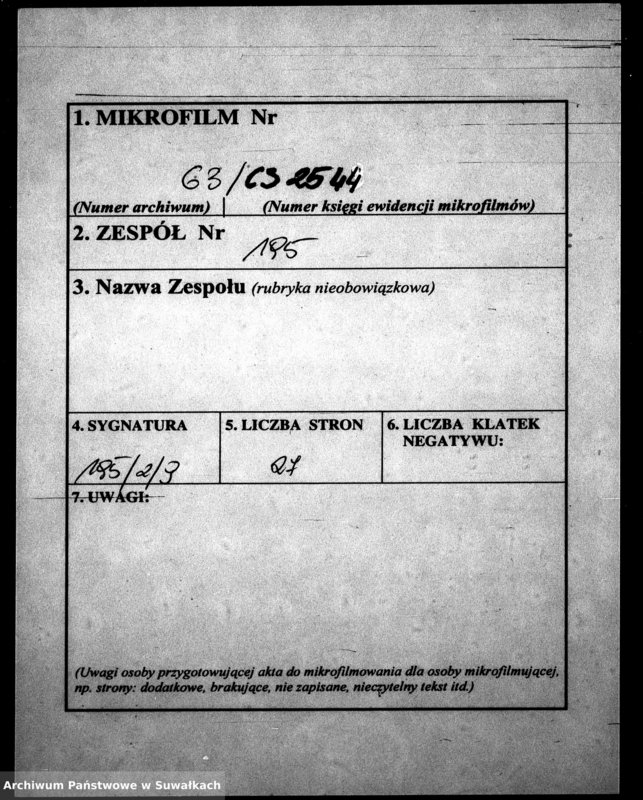 image.from.unit.number "Dowody do Aktów Małżeństw Parafij Ewangelickiej Wiżayny za rok 1852."