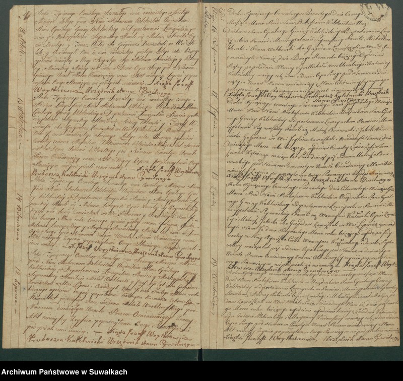 image.from.unit.number "Akta Zeyscia Stanu Cywilnego Gminy Kaletnickiey, od 1-go Stycznia 1816 do ostatniego Grudnia tegoż Roku."