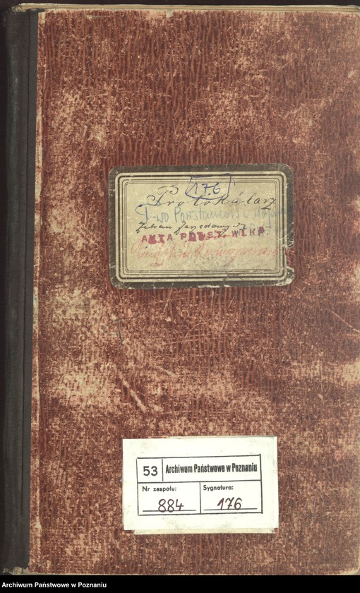 Obraz 3 z jednostki "Poznań - Wilda. Protokolarz zebrań zarządu."