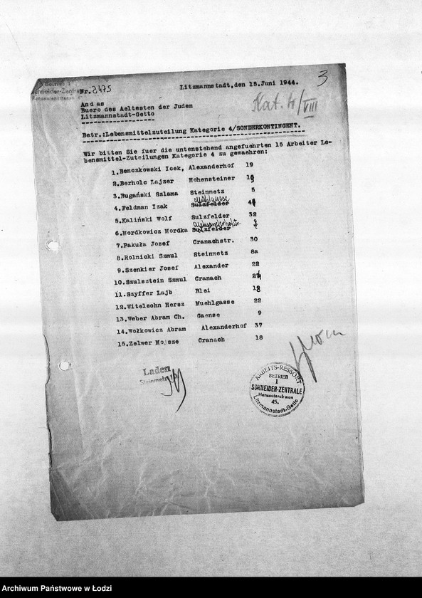 Obraz 6 z jednostki "[Korespondencja PSŻ z resortami krawieckimi w sprawie przyznania ich pracownikom dodatkowych przydziałów]"