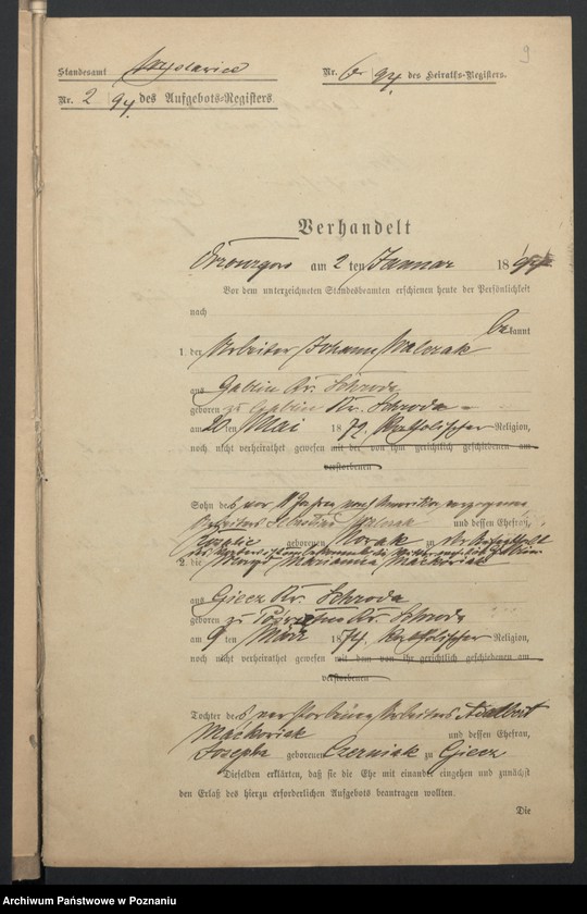 image.from.unit.number "Acta betreffend die Aufgebots-Verhandlungen enthaltend die Schriftstüke nur §§ 28 bis 35,38,43,45,bis 50 und andere."