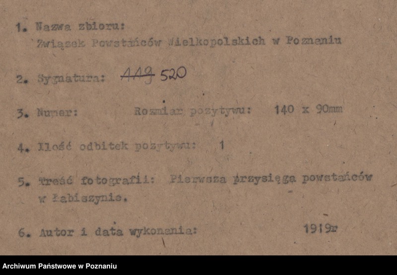 Obraz 4 z jednostki "Pierwsza przysięga powstańców w Łabiszynie."