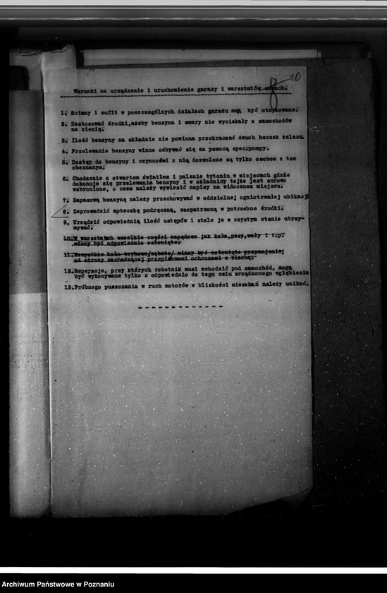 Obraz 15 z jednostki "/Projekt urządzenia warsztatu remontu samochodów przy ul. Dąbrowskiego nr 30/"