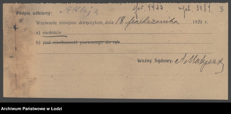 Obraz 5 z jednostki "Abram Klajt- sprzedaż przędzy"