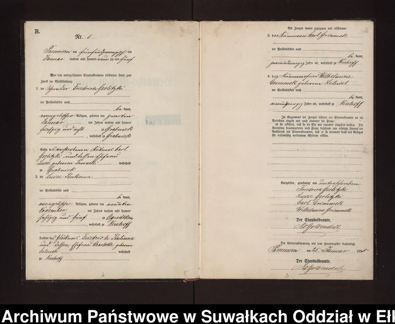 image.from.unit.number "Heiraths-Neben-Register des Preussischen Standes-Amtes Neuhoff Kreis Loetzen"