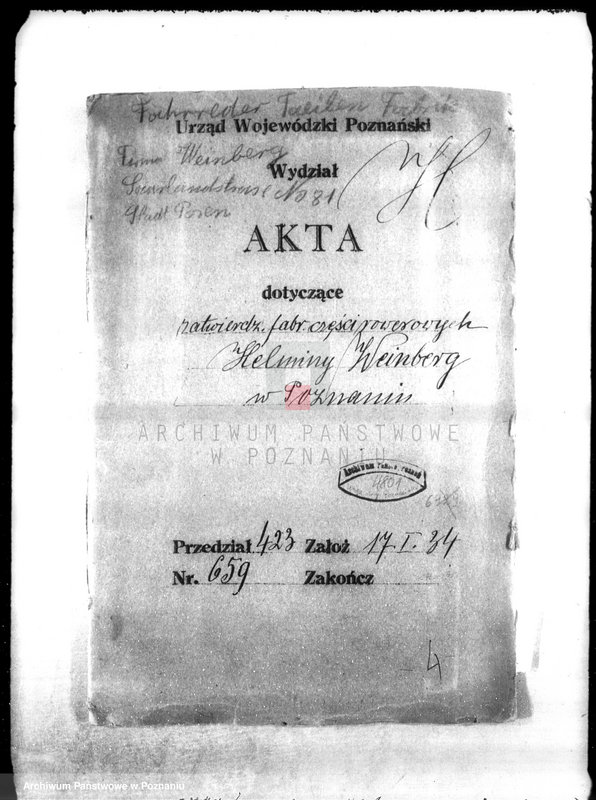 Obraz 4 z jednostki "Zatwierdzenie fabryki części rowerowych Helminy Weinberg w Poznaniu"