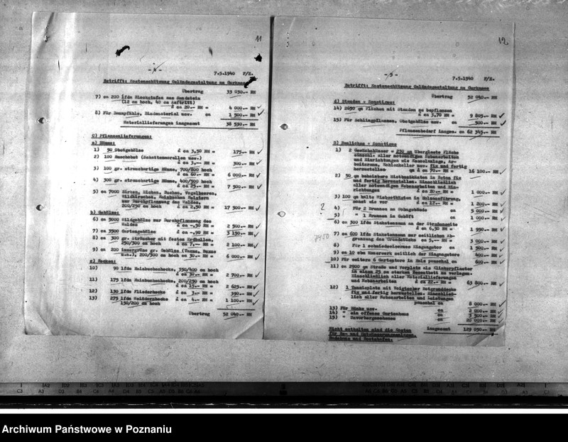 Obraz 7 z jednostki "Dienstwohngebäude - Reichsstatthalter Posen. Kostenvoranschlag, Baubeschreibung"