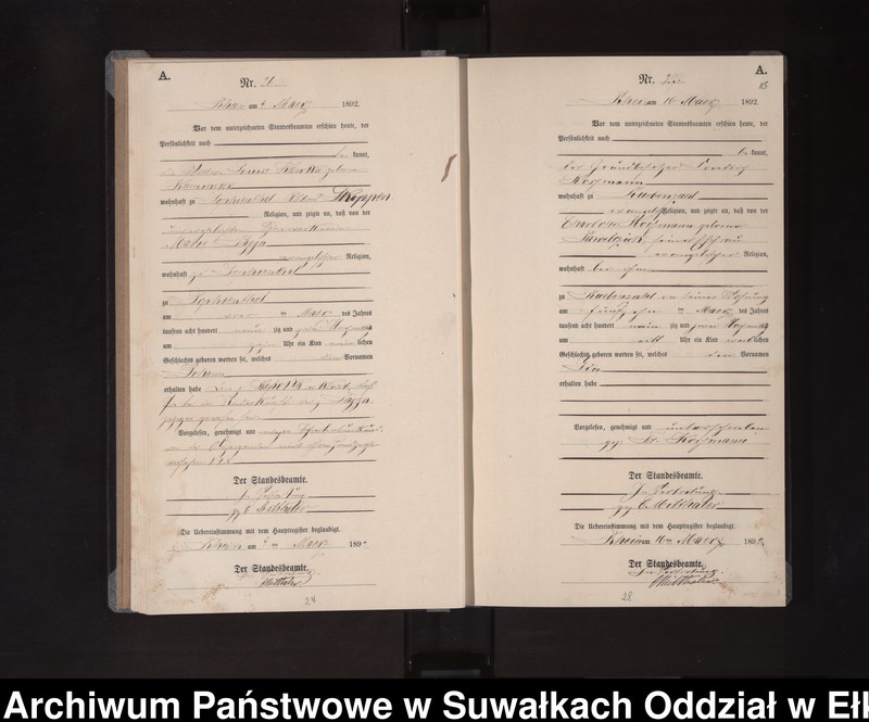 image.from.unit.number "Geburts-Neben-Register des Königlichen Preussischen Standes-Amtes Orlen Kreis Loetzen"