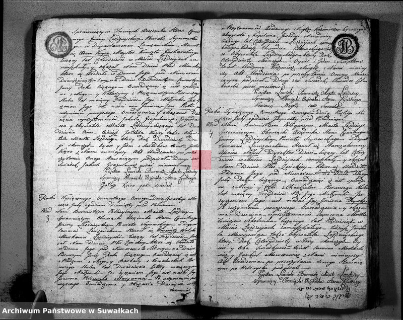 Obraz z jednostki "Księga Akttów Urodzenia w Gminie Łozdziejskiey Pttu Seyneńskiego w Deppartamentcie Łomżyńskim 1808 Maja 1 go dnia sporządzona"