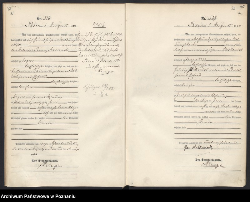 Obraz 18 z jednostki "Księga urodzeń t. II"