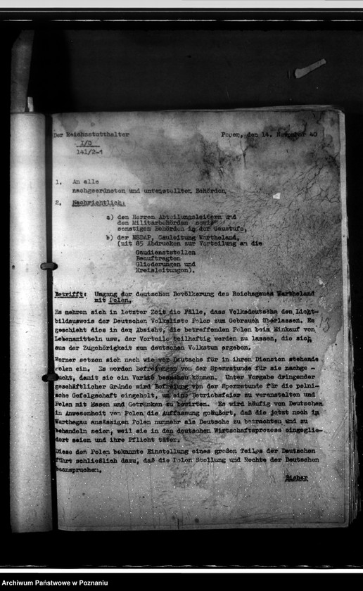 Obraz 17 z jednostki "Einführung der Antigue - Schrift, Dienstzeitregelung, Fernsprecher, Geschäftsverteilungsplan, Luftschutzwache"