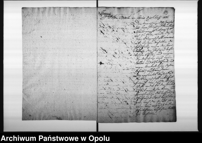 Obraz 13 z jednostki "Acta Specialia des Magistrats zu Oppeln wegen Vergrösserung der katholischen Stadt-Schule hieselbst"