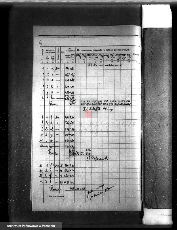 image.from.unit.number "Plan urządzenia gospodarstwa leśnego dla lasu majętności Otto Qiurama w gminie Piotrowo powiat szamotulski"