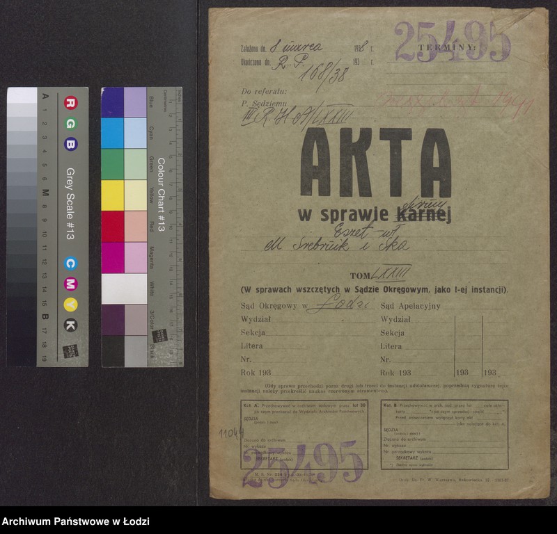Obraz 2 z jednostki "Eszet- Mojżesz Srebnik, Chaja Zelman- wyrób i sprzedaż towarów włókienniczych"