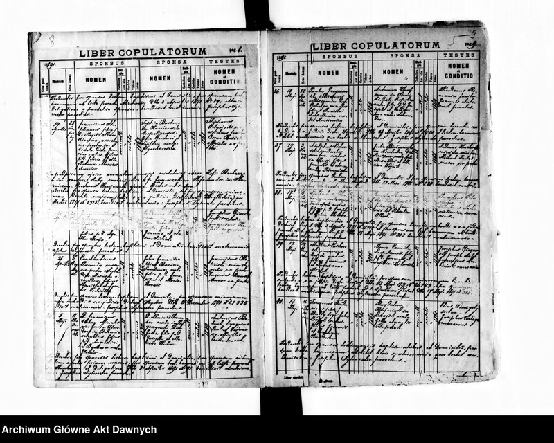 image.from.unit.number "Parafia: Lwów, parafia św. Marii Magdaleny. Dekanat: Lwów. Księga metrykalna urodzeń, ślubów i zgonów dla całej parafii."