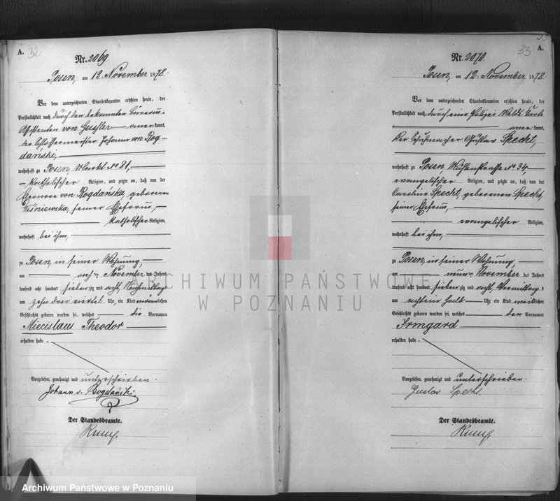 Obraz 18 z jednostki "Księga urodzeń t. IV"