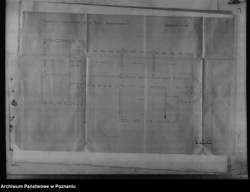 Obraz 20 z jednostki "Kostenüberschlag für Instandsetzungsarbeiten im Gebäude der Staatlichen Ingenieurschule, Posen, Bergerstr. 5."