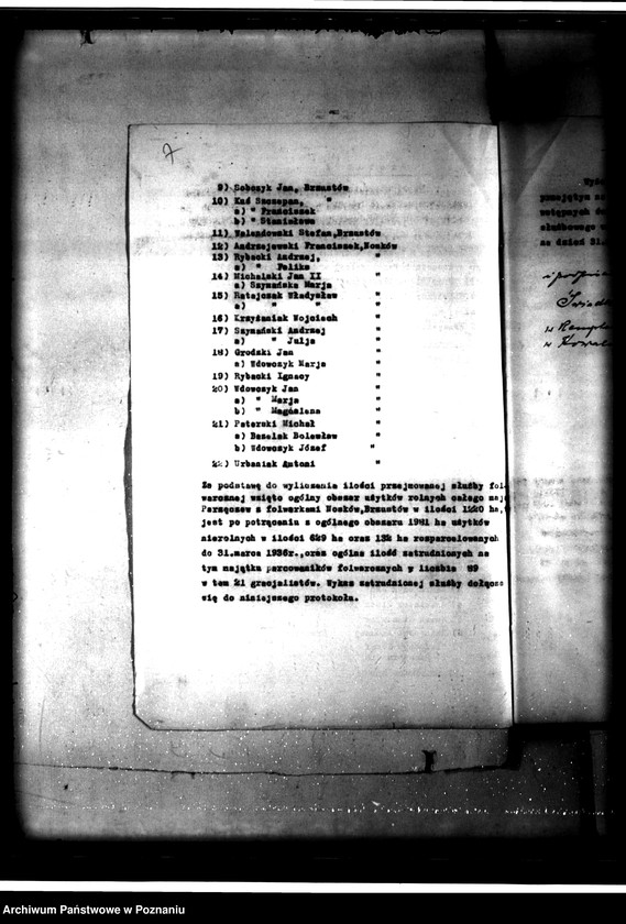 Obraz 10 z jednostki "Majątek Parzęczew powiatu jarocińskiego odprawy z art. 44 ustawa o wykonaniu reformy rolnej"