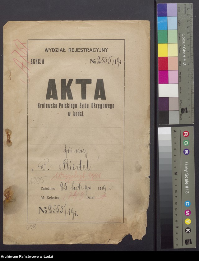 Obraz 2 z jednostki "Pinkus Riedel- skład chustek i towarów manufakturowych"