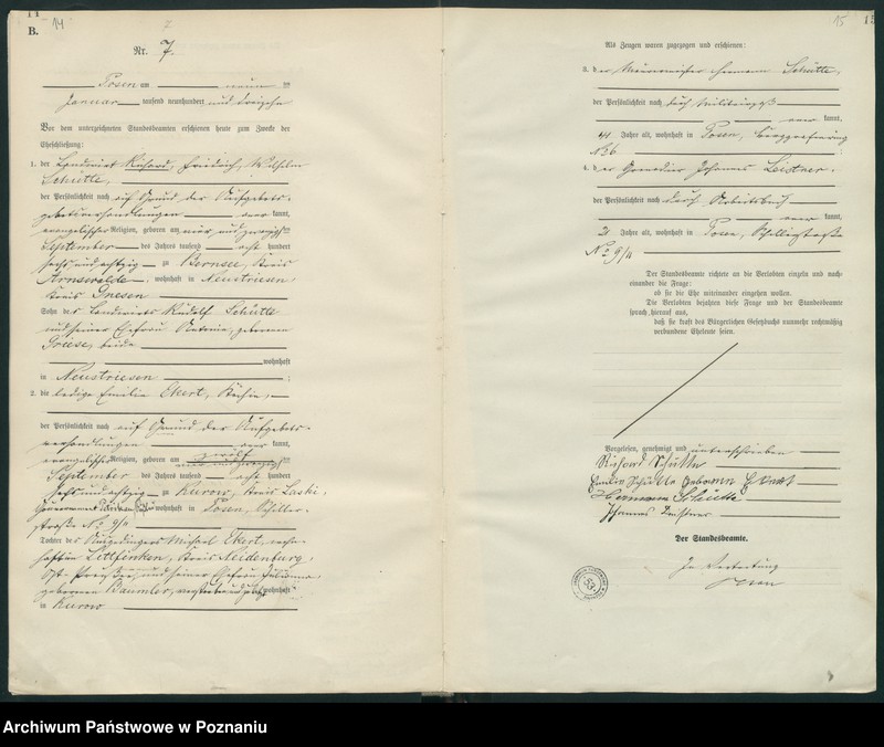 Obraz 9 z jednostki "Księga miejscowa małżeństw tom I [Rejestr główny małżeństw]"