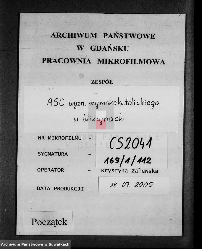 image.from.unit.number "Dublikat o roždenii, brakosočetanii i smerti graždanskogo sostojanija vižajnskogo r. k. prichoda 1894 g."