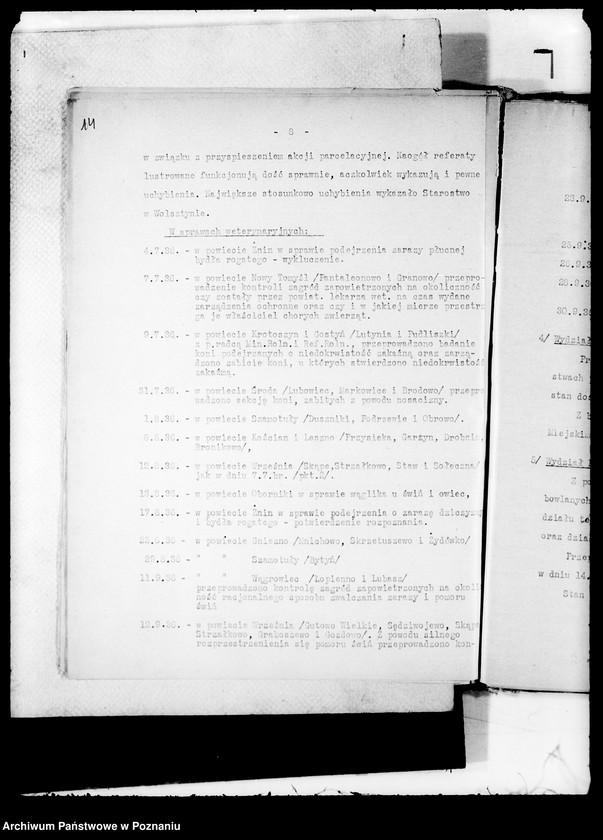 Obraz 18 z jednostki "Konferencje naczelników wydziałów protokoły zebrań periodycznych naczelników władz i urzędów niezespolonych/"