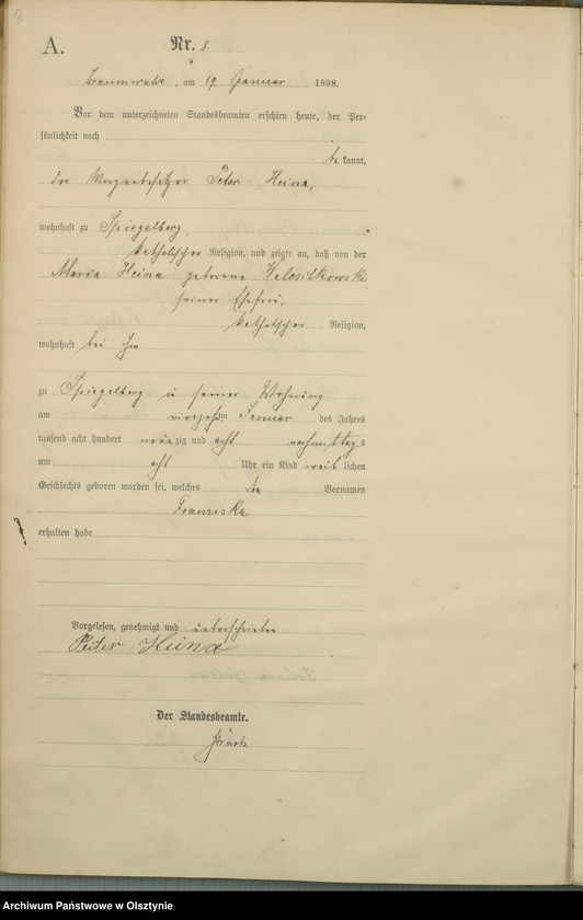 image.from.unit.number "Geburts-Haupt-Register Nr 1 - 78"