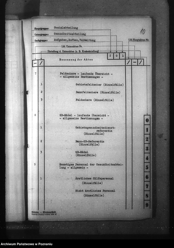 Obraz 14 z jednostki "Wykaz akt dla wydziału Gesundheitswesen und Volkspflege"