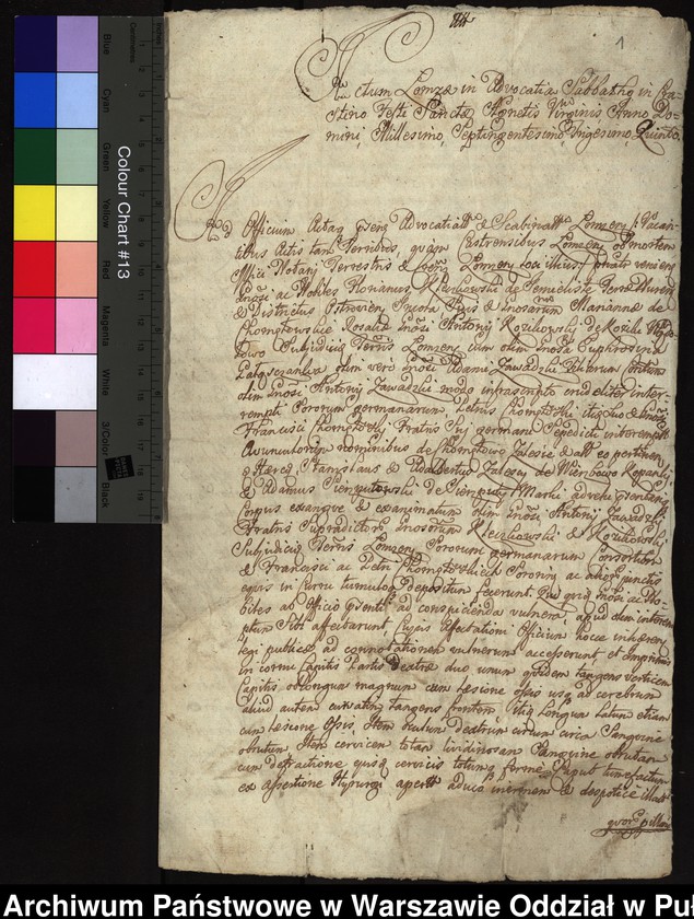 image.from.unit.number "Ekstrakt z ks. wójtowskich łomżyńskich prezentacji zwłok w 1735 r. Antoniego Zawadzkiego wraz z protestacją krewnych zabitego przeciw Hilaremu Trzasce oskarżanemu o popełnienie tego zabójstwa"