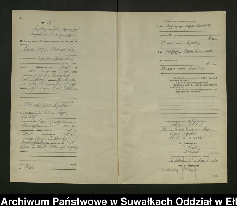 image.from.unit.number "[Heirats - Register (Neben - Register) Standesamt Angerburg einschl. der Bezirke, Gr. Strengeln, Prinowen und Kehlen Kreis Angerburg] No 50 bis 115"