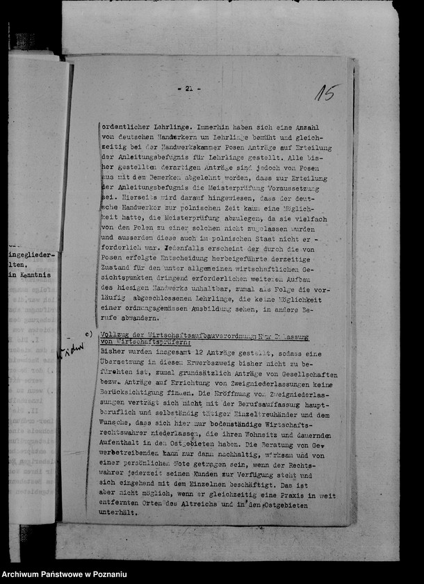 Obraz 19 z jednostki "Handwerks- und Handelsausübung"