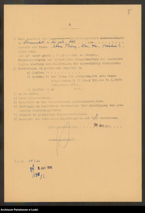 Obraz 7 z jednostki "Abram Płużny – sprzedaż wnętrzności bydlęcych"